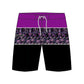 Straight Hem Striped & Floral Printed Collection Boardshorts