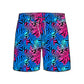 Straight Hem Floral Print Collection Swim Trunks