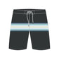 Straight Hem Striped Design Collection Boardshorts