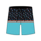 Straight Hem Stripea & Small Elements Collection Boardshorts