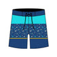 Straight Hem Stripea & Small Elements Collection Boardshorts