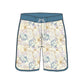 Straight Hem Botanical Floral Printed Collection Boardshorts
