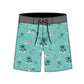 Straight Hem Coconut Tree Printed Collection Boardshorts