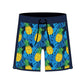 Scollap Hem Pineapple Flower Printed Collection Boardshorts