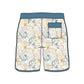 Straight Hem Botanical Floral Printed Collection Boardshorts