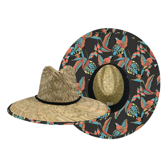 Custom Flower Pattern Holiday Straw Hat