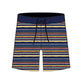 Straight Hem Striped Design Collection Boardshorts
