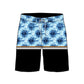 Straight Hem Striped & Floral Printed Collection Boardshorts