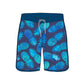 Scollap Hem Pineapple Flower Printed Collection Boardshorts