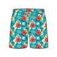 Straight Hem Floral Print Collection Swim Trunks