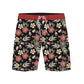 Straight Hem Botanical Floral Printed Collection Boardshorts