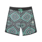 Geometric Stitching Design Collection Performance Board Shorts