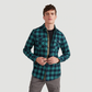 Men Casual Autumn Check Flannel Shirt