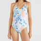 Comfortable Floral Print One-piece Bikini