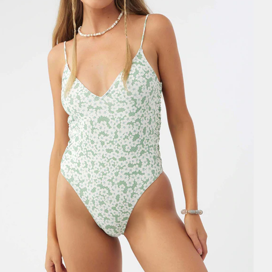 Fresh Small Flowers One-piece Bikini