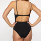 Pure Black Beach One-piece Bikini