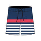 Straight Hem Striped Design Collection Boardshorts