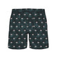 Straight Hem Coconut Tree Print Collection Swim Trunks
