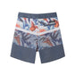 Flower & Colorblock Design Collection Performance Board Shorts