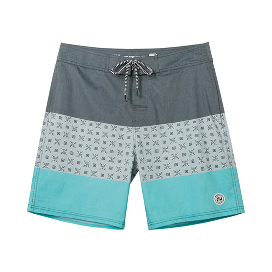 Geometric Stitching Design Collection Performance Board Shorts
