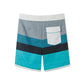 Color Block Splicing Collection Performance Board Shorts