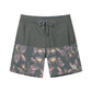 Flower & Colorblock Design Collection Performance Board Shorts