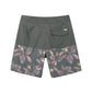 Flower & Colorblock Design Collection Performance Board Shorts