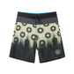 Geometric Stitching Design Collection Performance Board Shorts