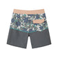 Flower & Colorblock Design Collection Performance Board Shorts