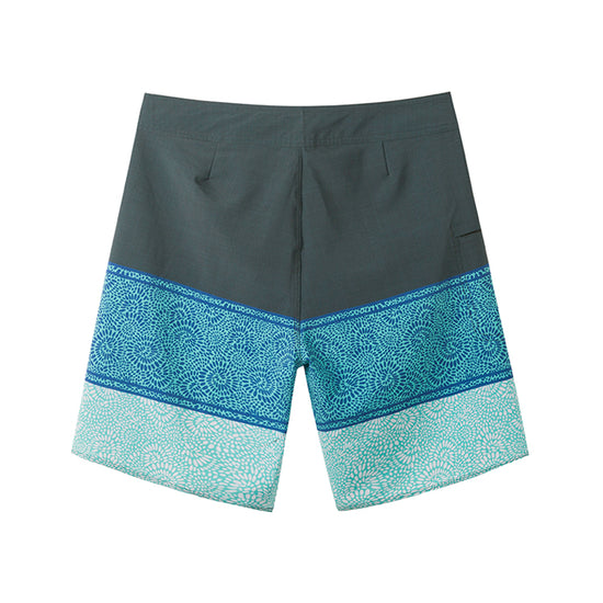 Geometric Stitching Design Collection Performance Board Shorts