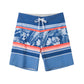 Flower & Colorblock Design Collection Performance Board Shorts