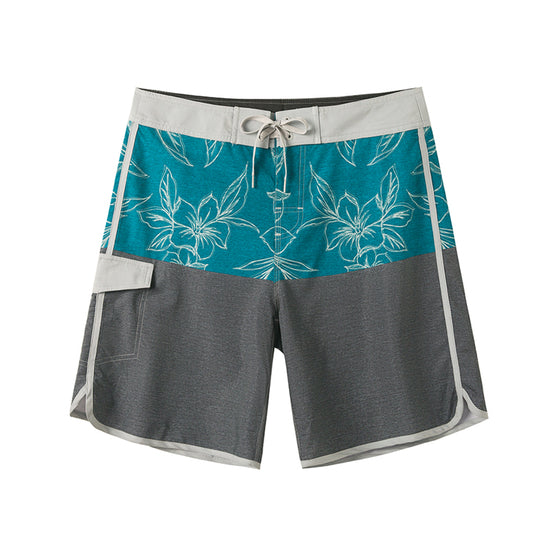 Flower & Colorblock Design Collection Performance Board Shorts