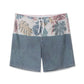 Flower & Leaf Stitching Collection Fashion Boardshorts