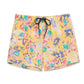 Flowers&Leaf Printed Collection Holiday Swim Shorts