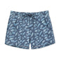 Leaf Printed Collection Washed Vintage Swim Shorts
