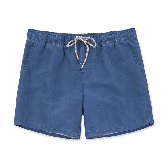Vintage Solid Color Collection Washed Swim Shorts