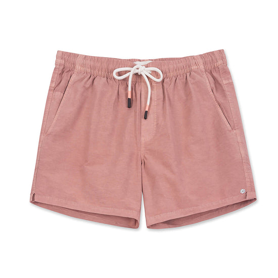 Vintage Solid Color Collection Washed Swim Shorts