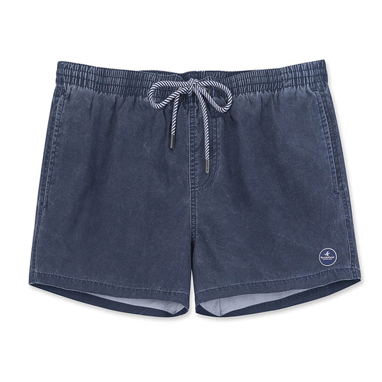 Vintage Solid Color Collection Washed Swim Shorts
