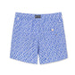 Geometric Abstract Design Collection Washed Vintage Swim Shorts