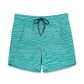 Geometric Abstract Design Collection Washed Vintage Swim Shorts