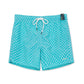 Geometric Abstract Design Collection Washed Vintage Swim Shorts