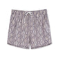 Geometric Abstract Design Collection Washed Vintage Swim Shorts