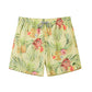 Flowers&Leaf Printed Collection Holiday Swim Shorts