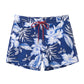Flowers&Leaf Printed Collection Holiday Swim Shorts