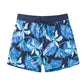 Flowers&Leaf Printed Collection Holiday Swim Shorts