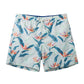 Flowers&Leaf Printed Collection Holiday Swim Shorts