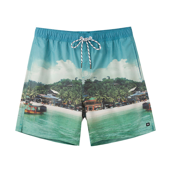 Photo Printed Collection Holiday Swim Shorts