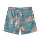 Floral & Leaf Printed Collection Washed Vintage Shorts