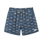 Geometric Abstract Design Collection Washed Vintage Swim Shorts