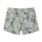 Leaf Printed Collection Washed Vintage Swim Shorts